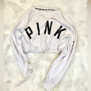 PINK Cropped Sweatshirt